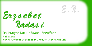 erzsebet nadasi business card